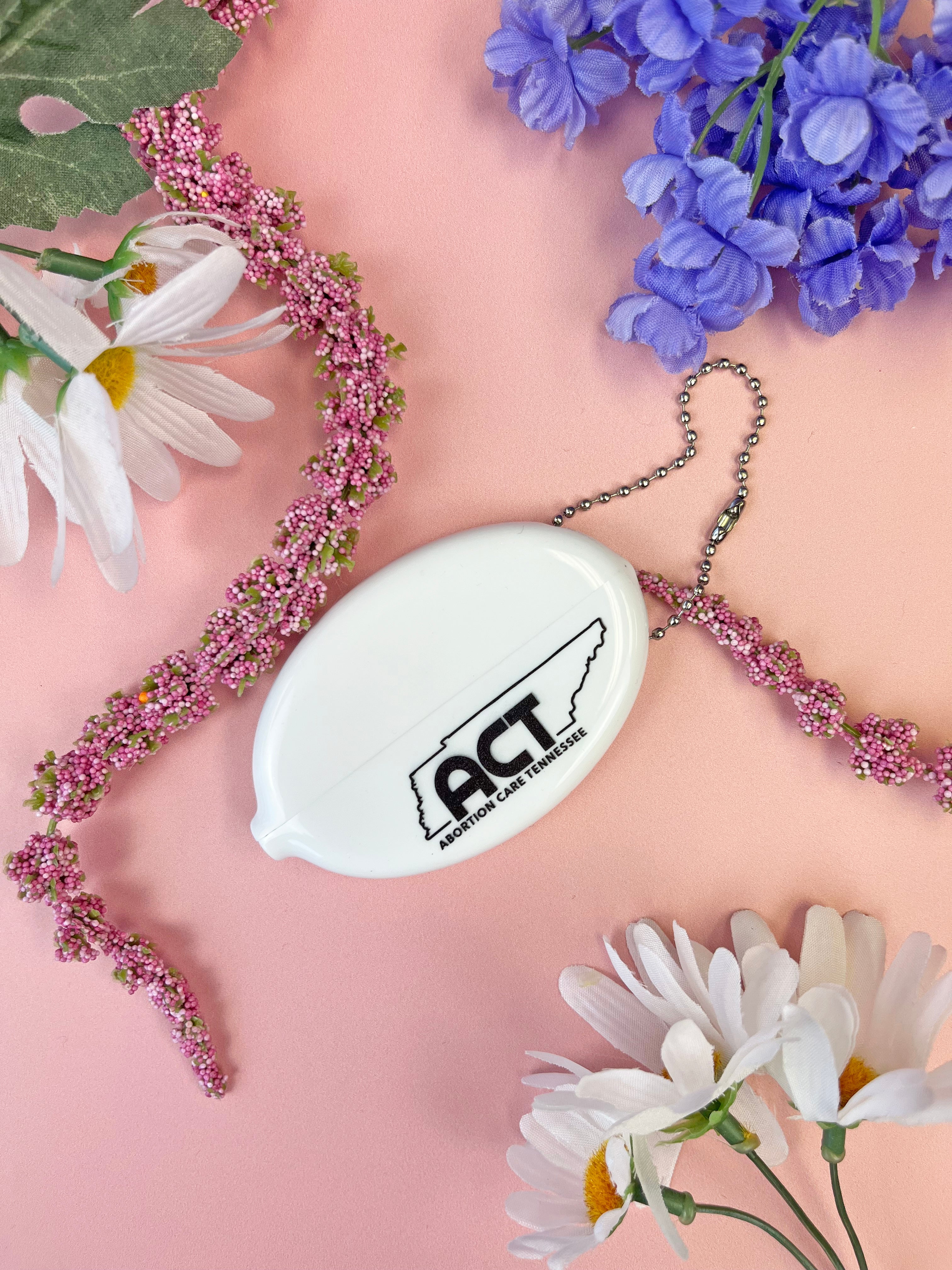 Abortion Forever Heart Coin Pouch Keychain - Image 3