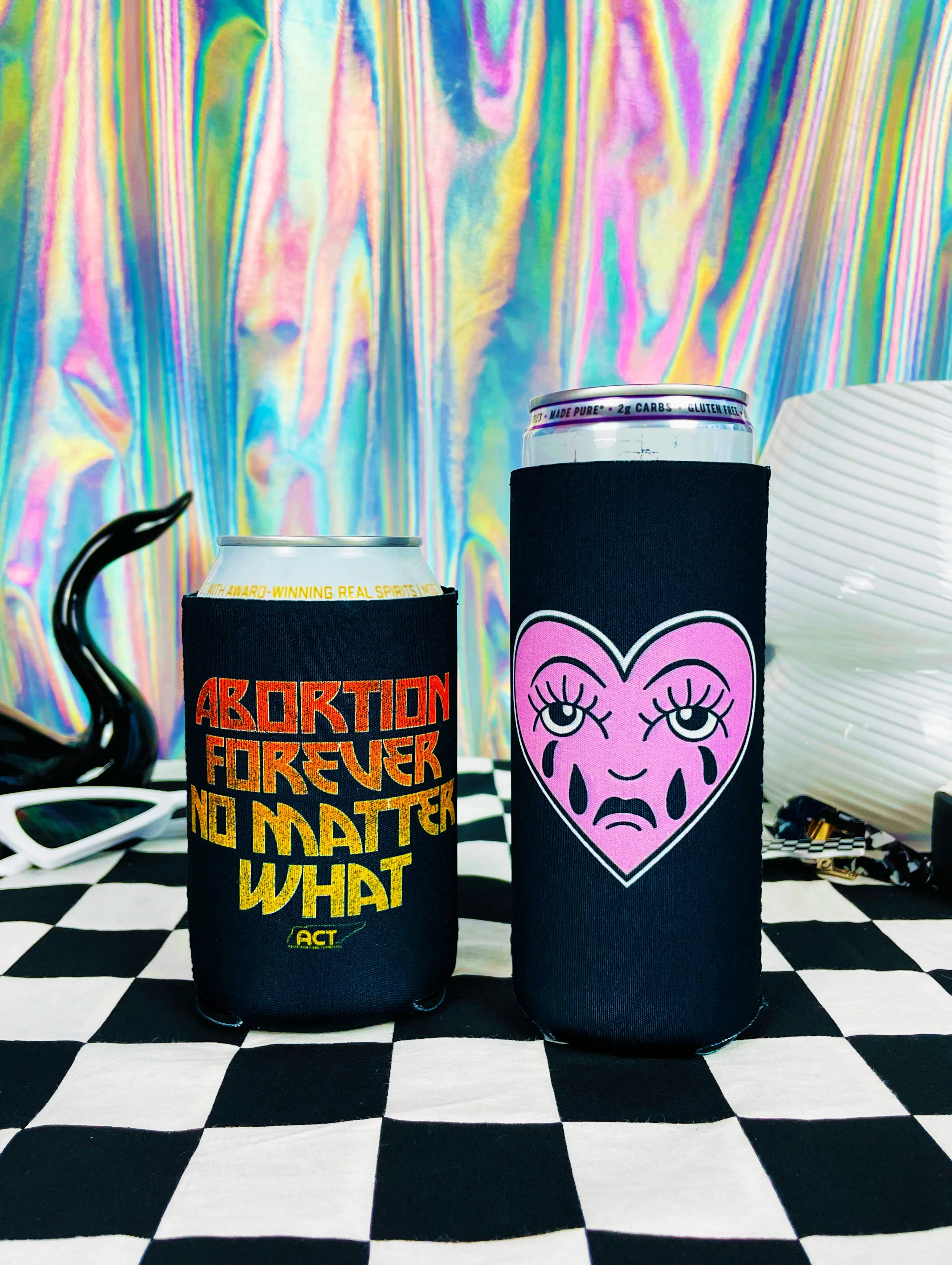 Abortion Forever Metal Koozie - Image 4