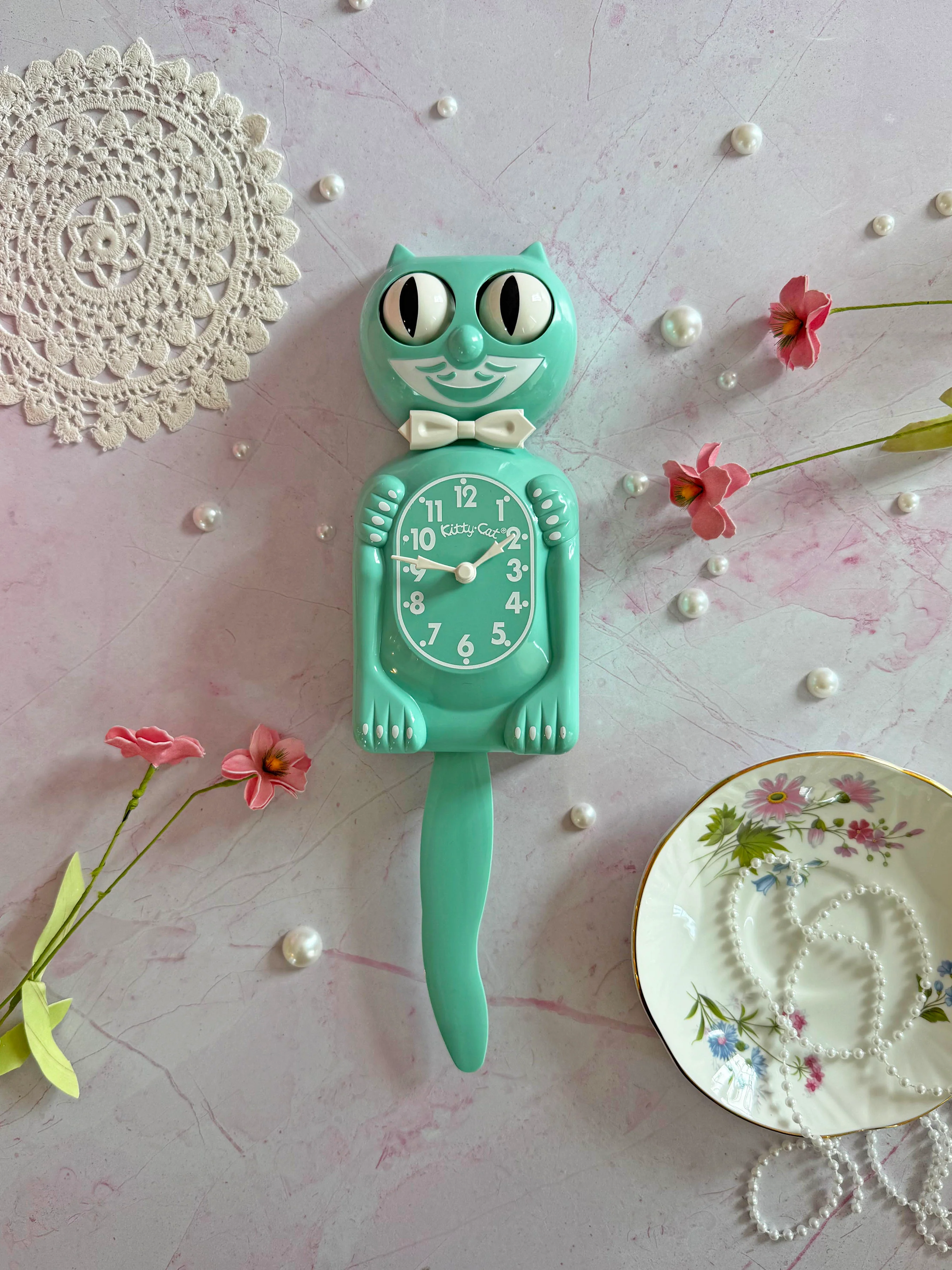 Ocean Waves Kitty-Cat Klock - Image 3