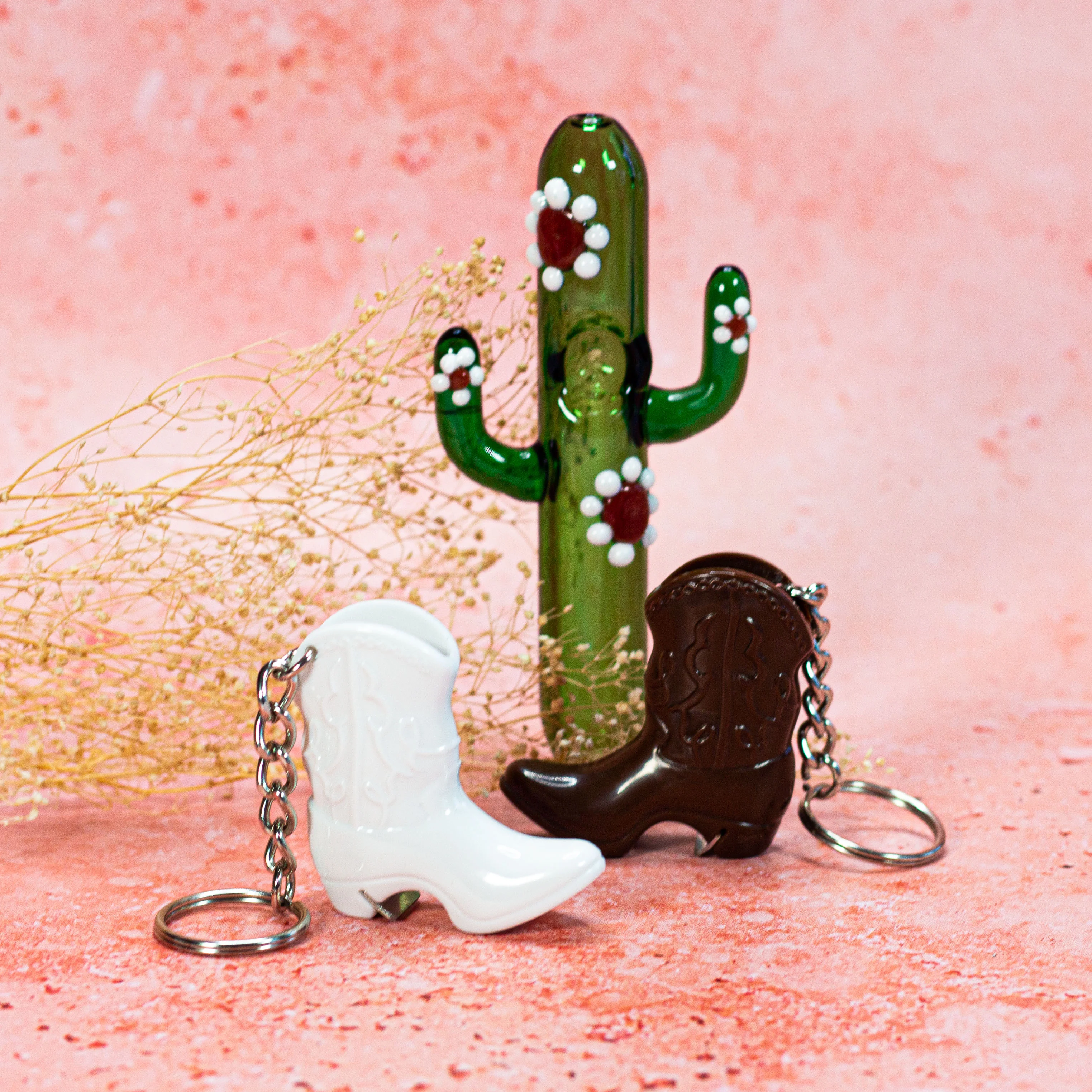 Boot Bottle Opener Keychain- White - Image 10