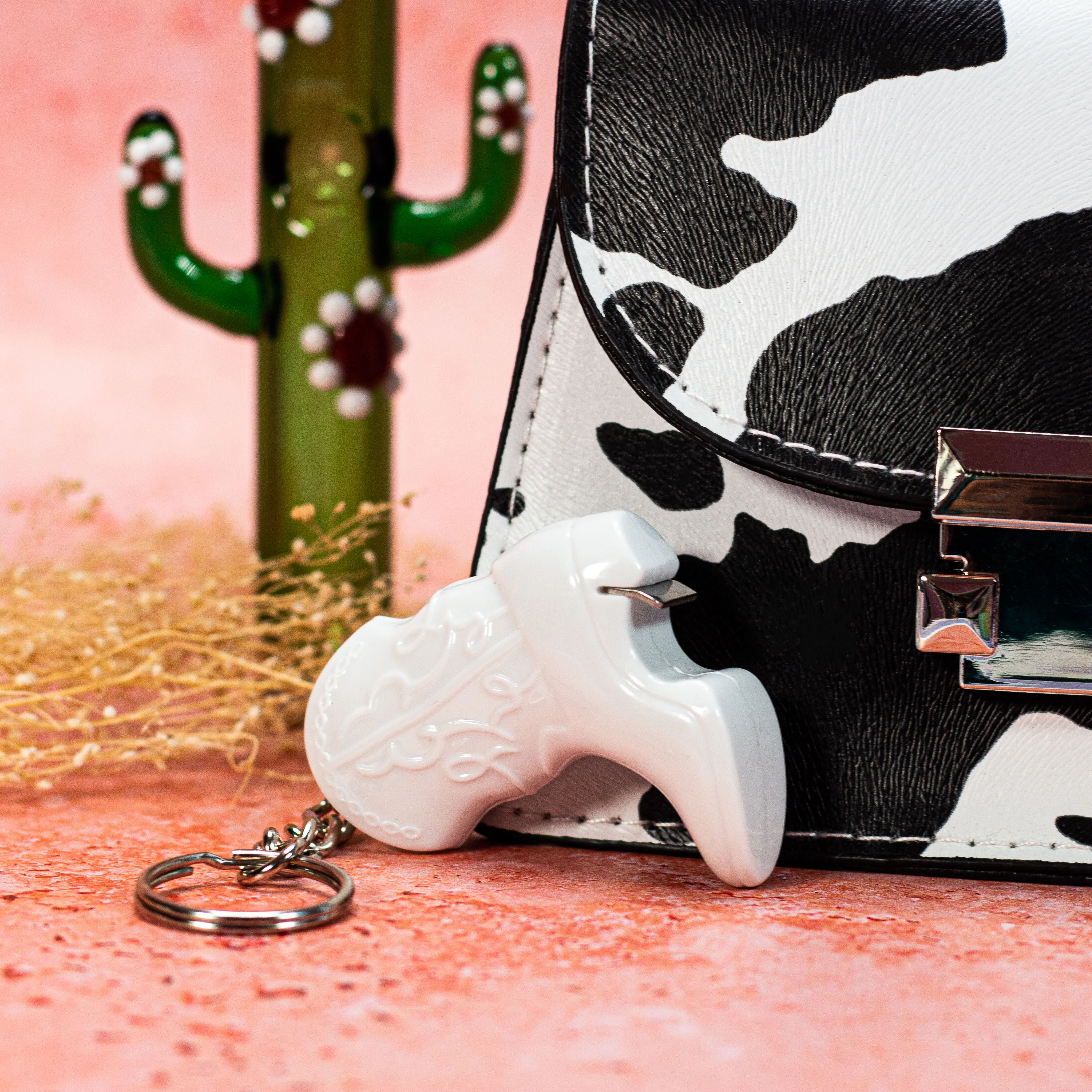 Boot Bottle Opener Keychain- White - Image 8