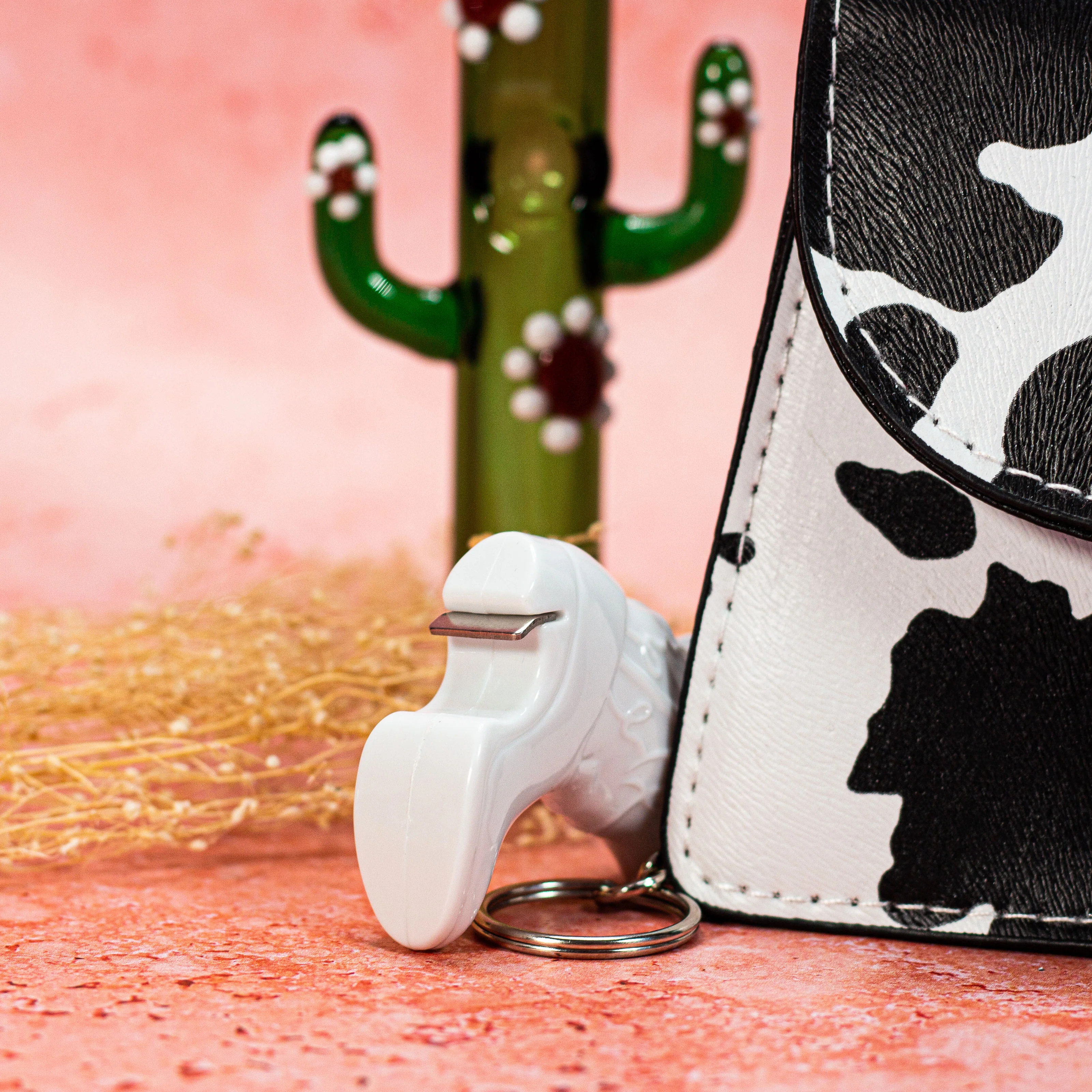 Boot Bottle Opener Keychain- White - Image 9