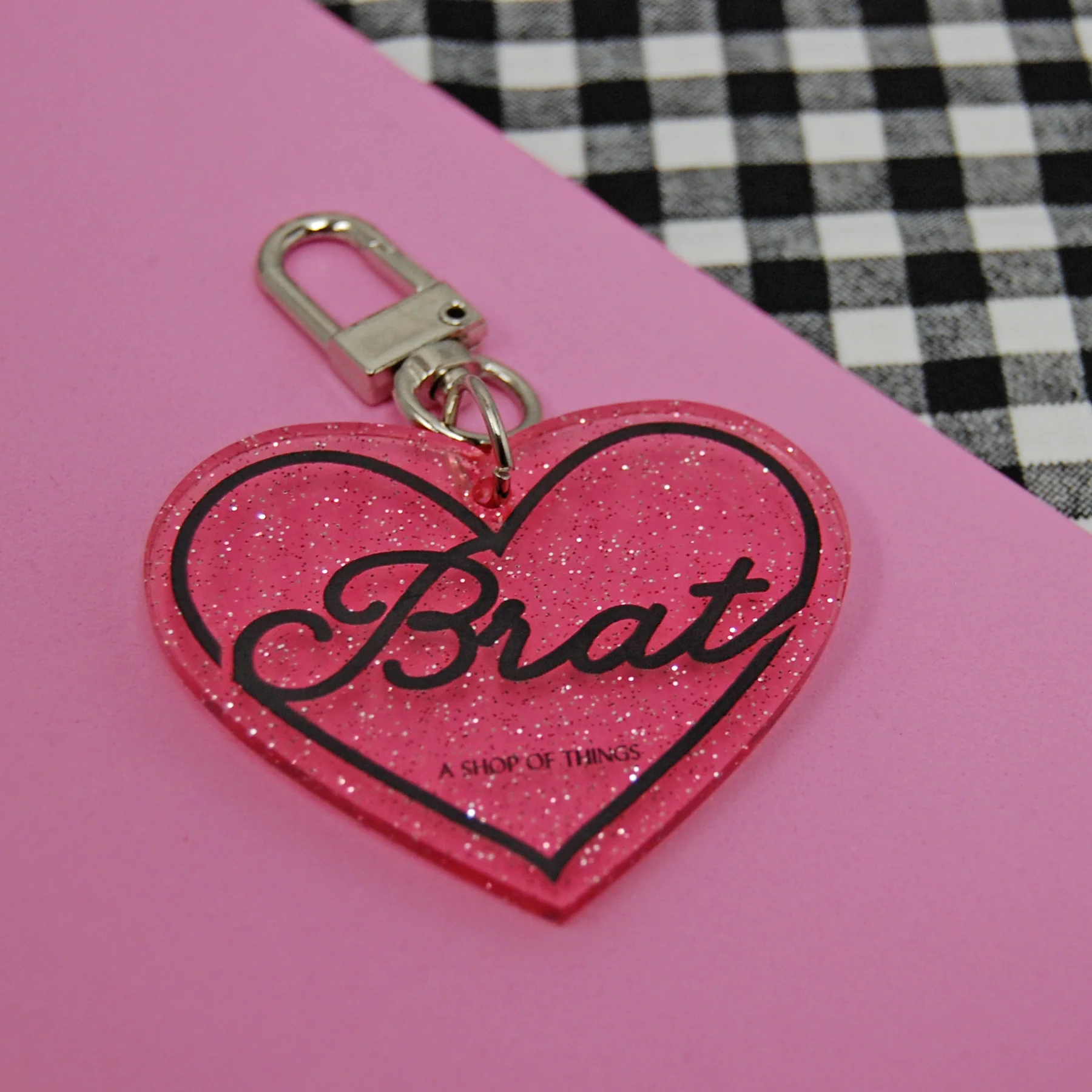 Brat Keychain- Pink - Image 7