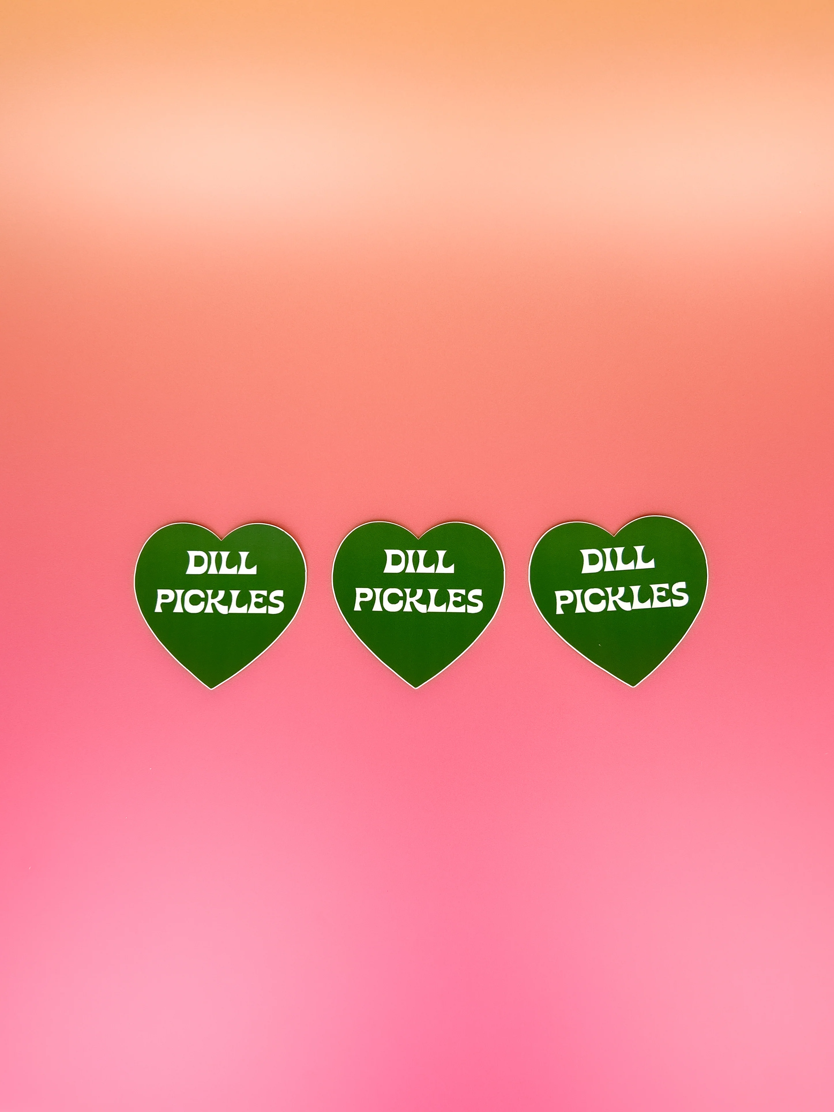 Dill Pickle Heart Sticker - Image 3