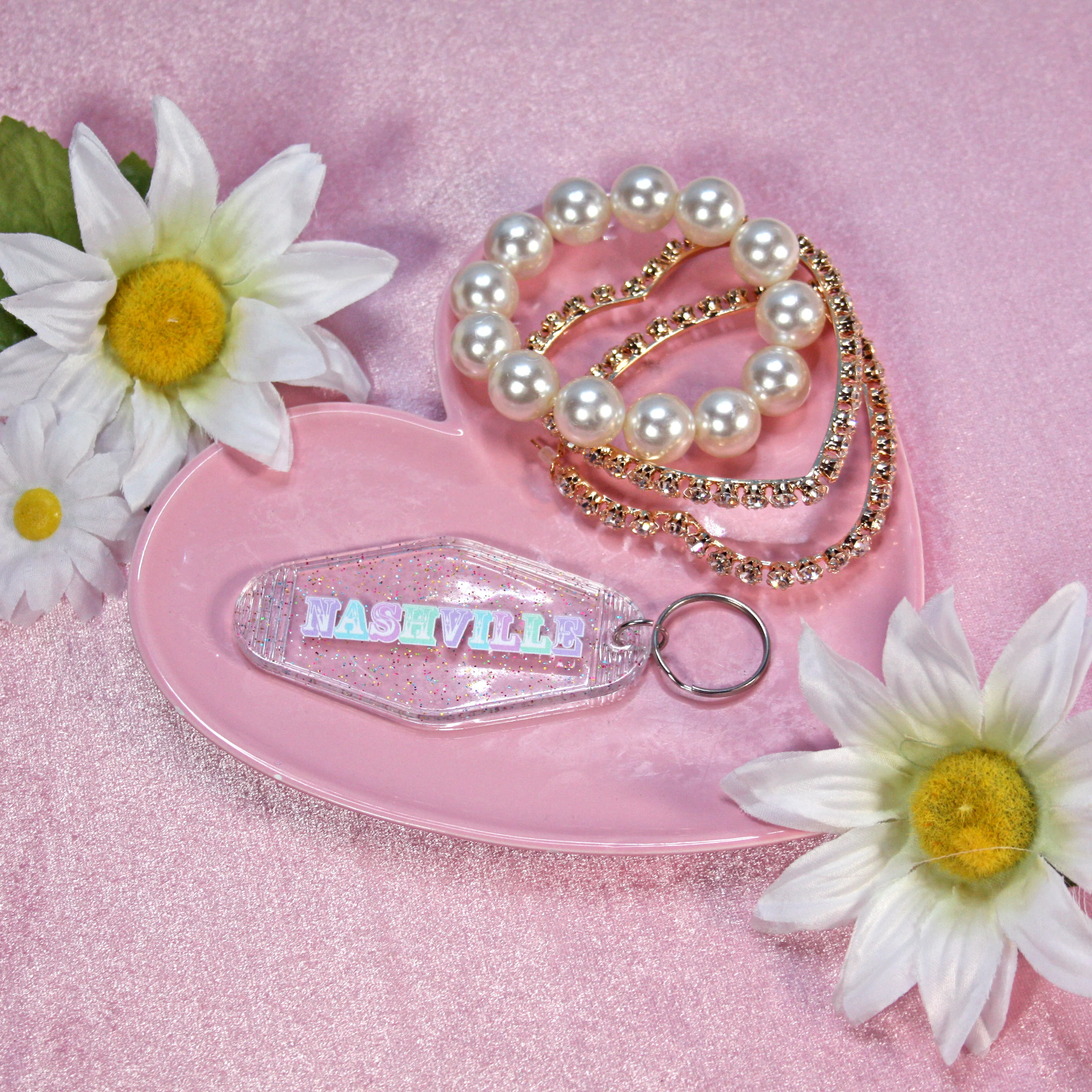 Glittery Nashville Keychain - Image 6