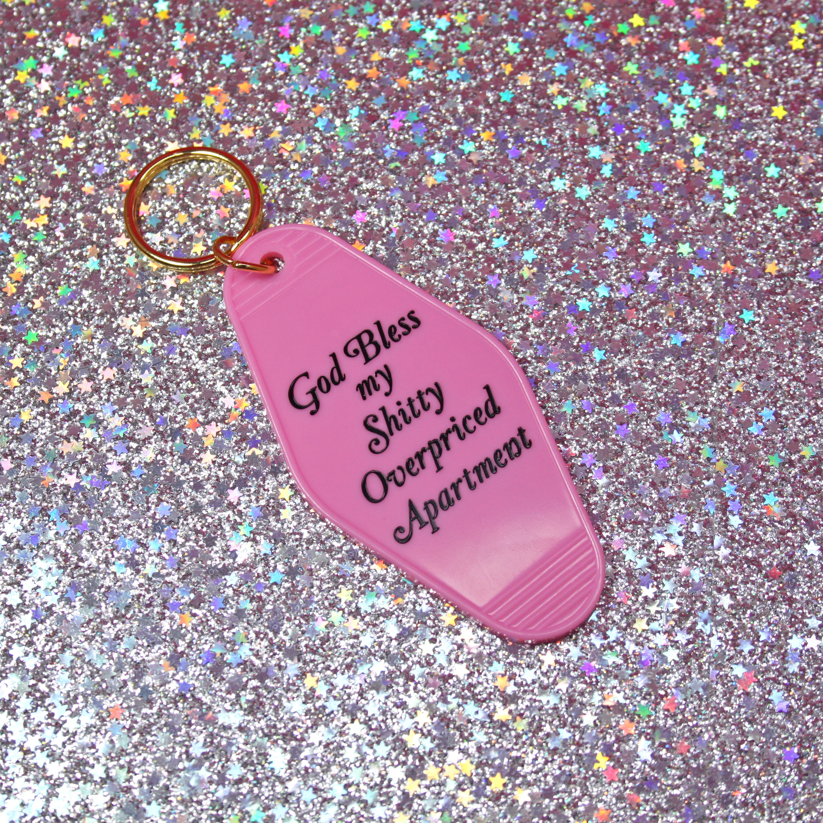 God Bless my Shitty Apartment keychain - Image 6