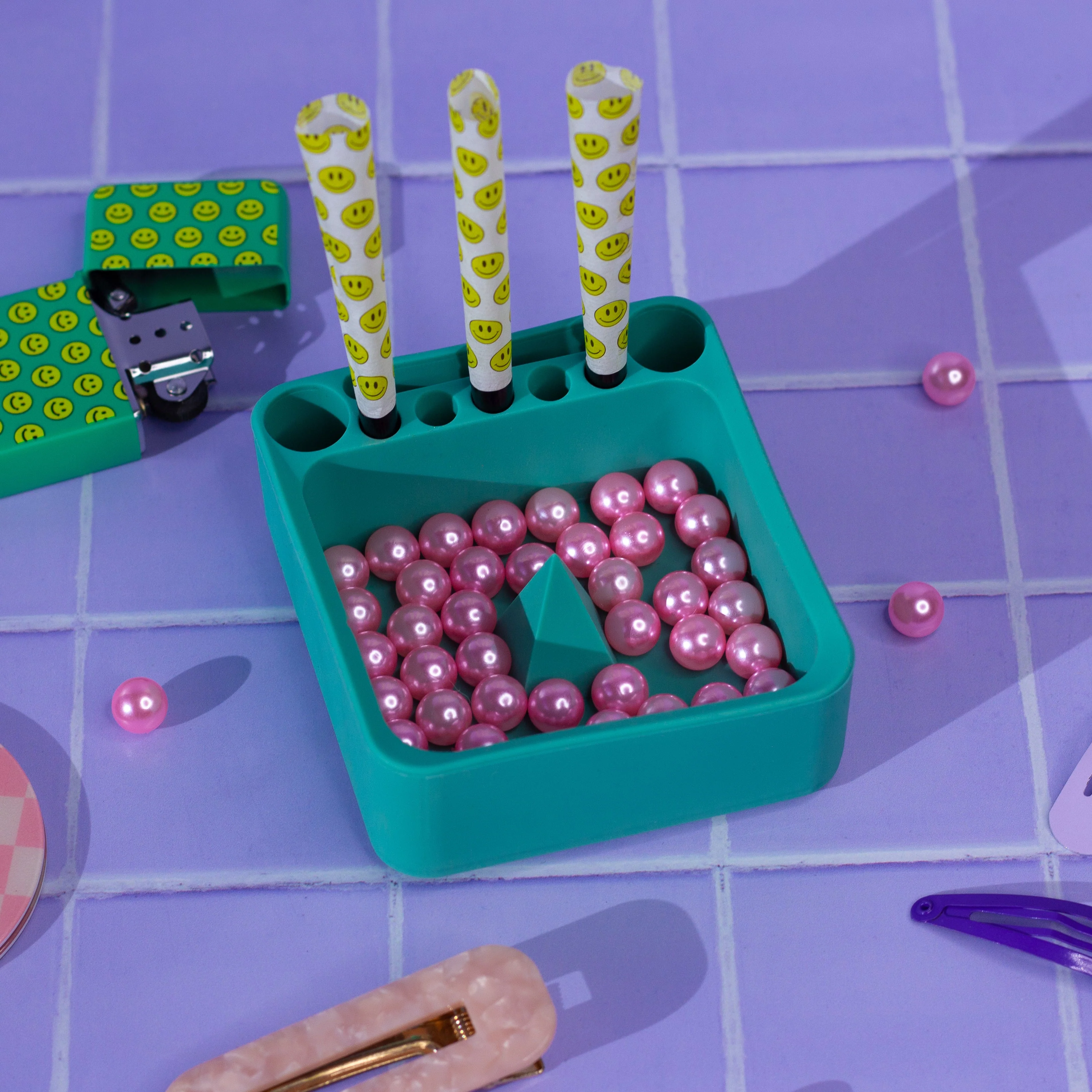 Teal Silicone Debowler Ash Tray - Image 5