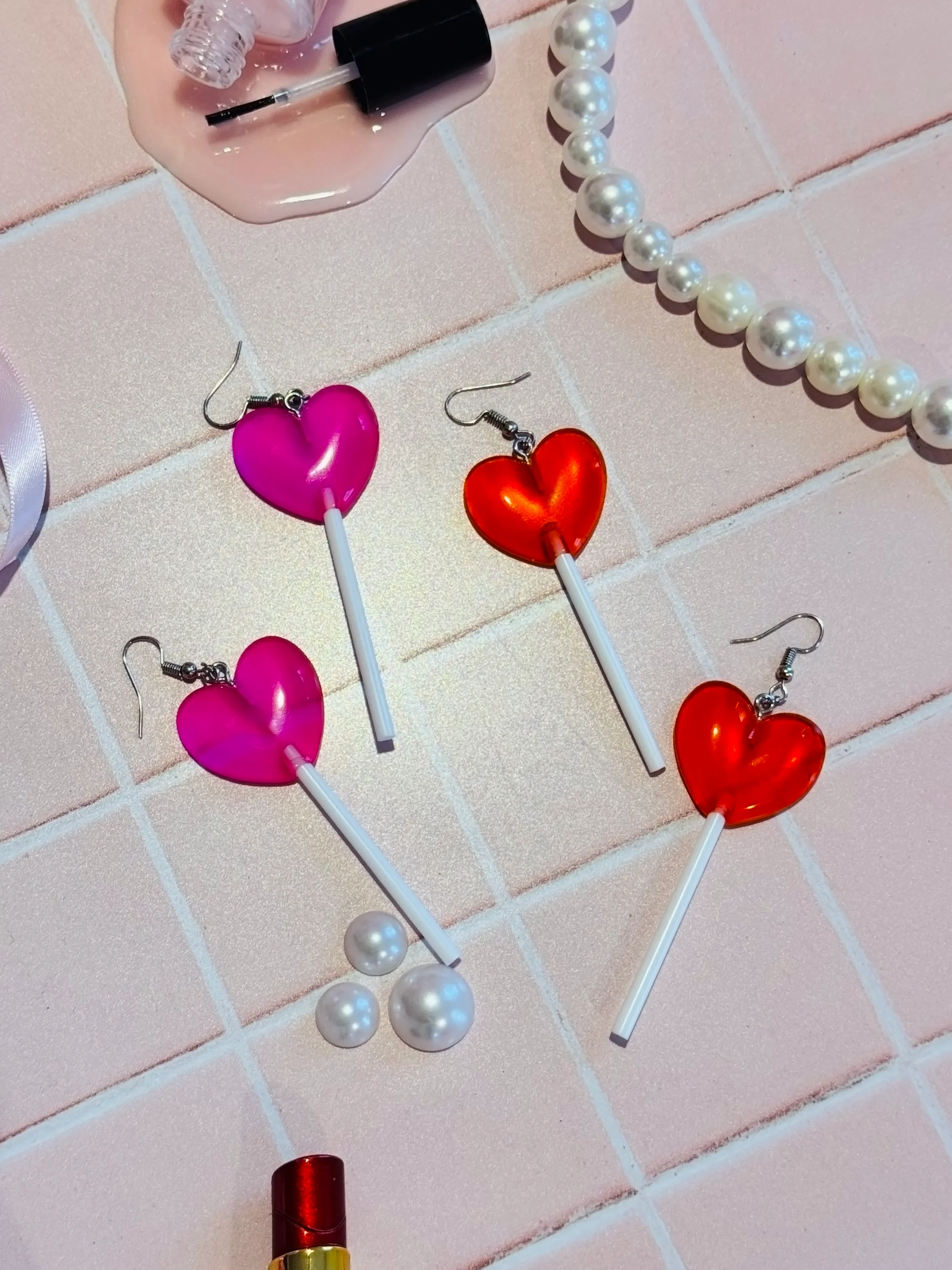 Heart Lolli Earrings - Image 3
