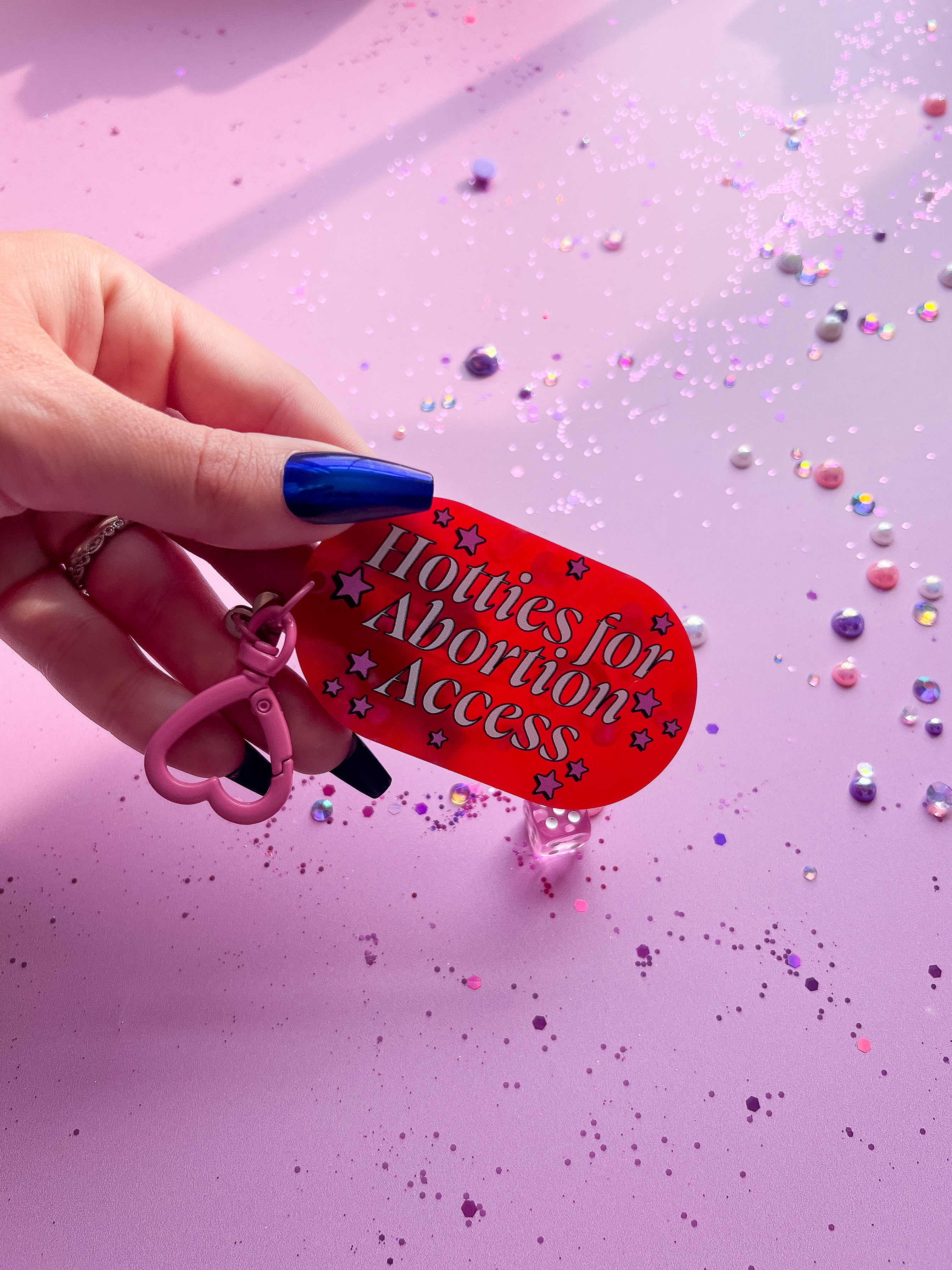 Hotties for Abortion Access Keychain - Image 4