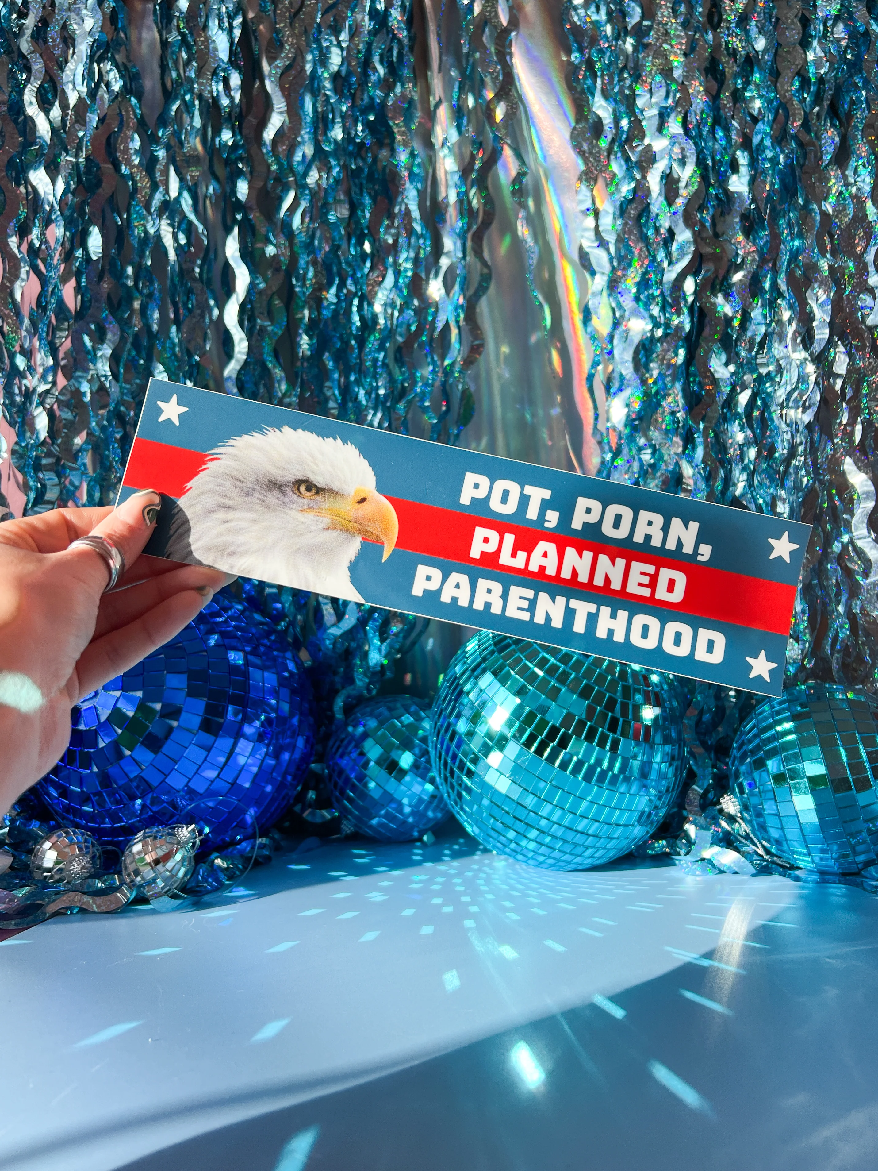 Pot Porn Planned Parenthood Bumper Sticker - Image 4