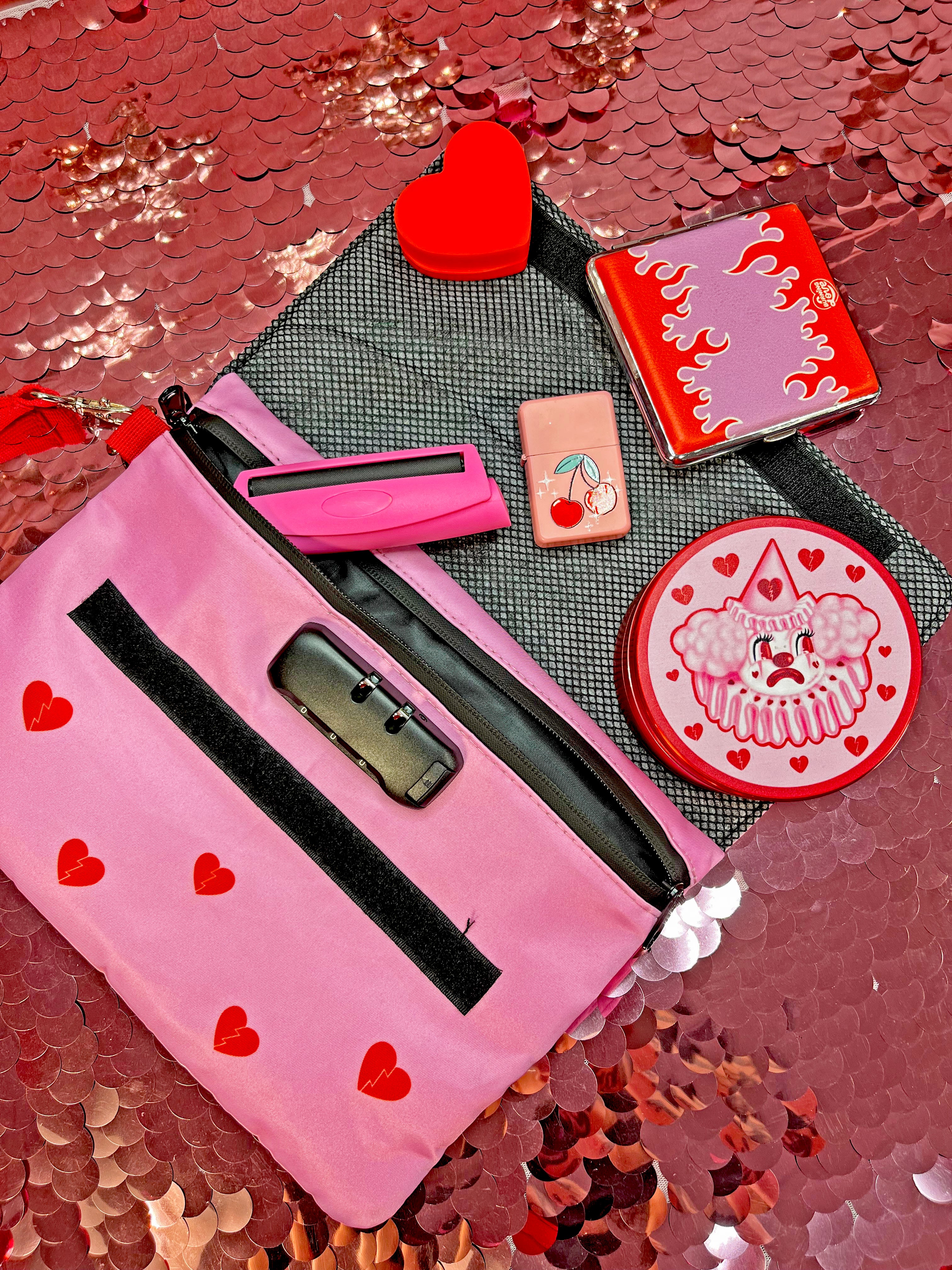 Smell Proof Bag with Lock- Sad Clown - Image 7