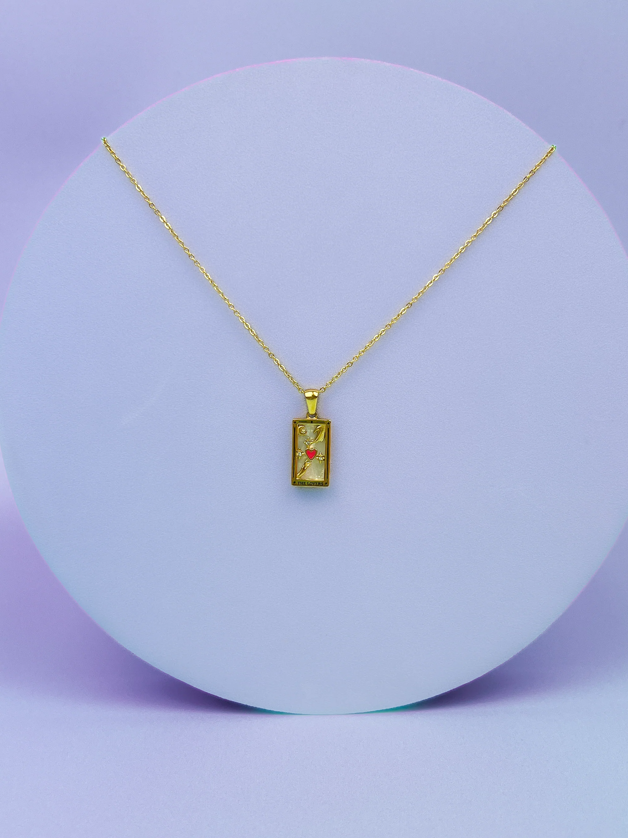 Tarot Card Necklace- The Lovers - Image 3