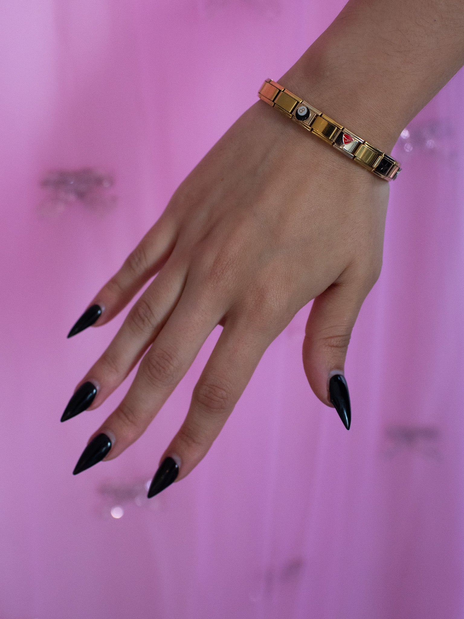 8 Ball Italian Charm- Gold - Image 3