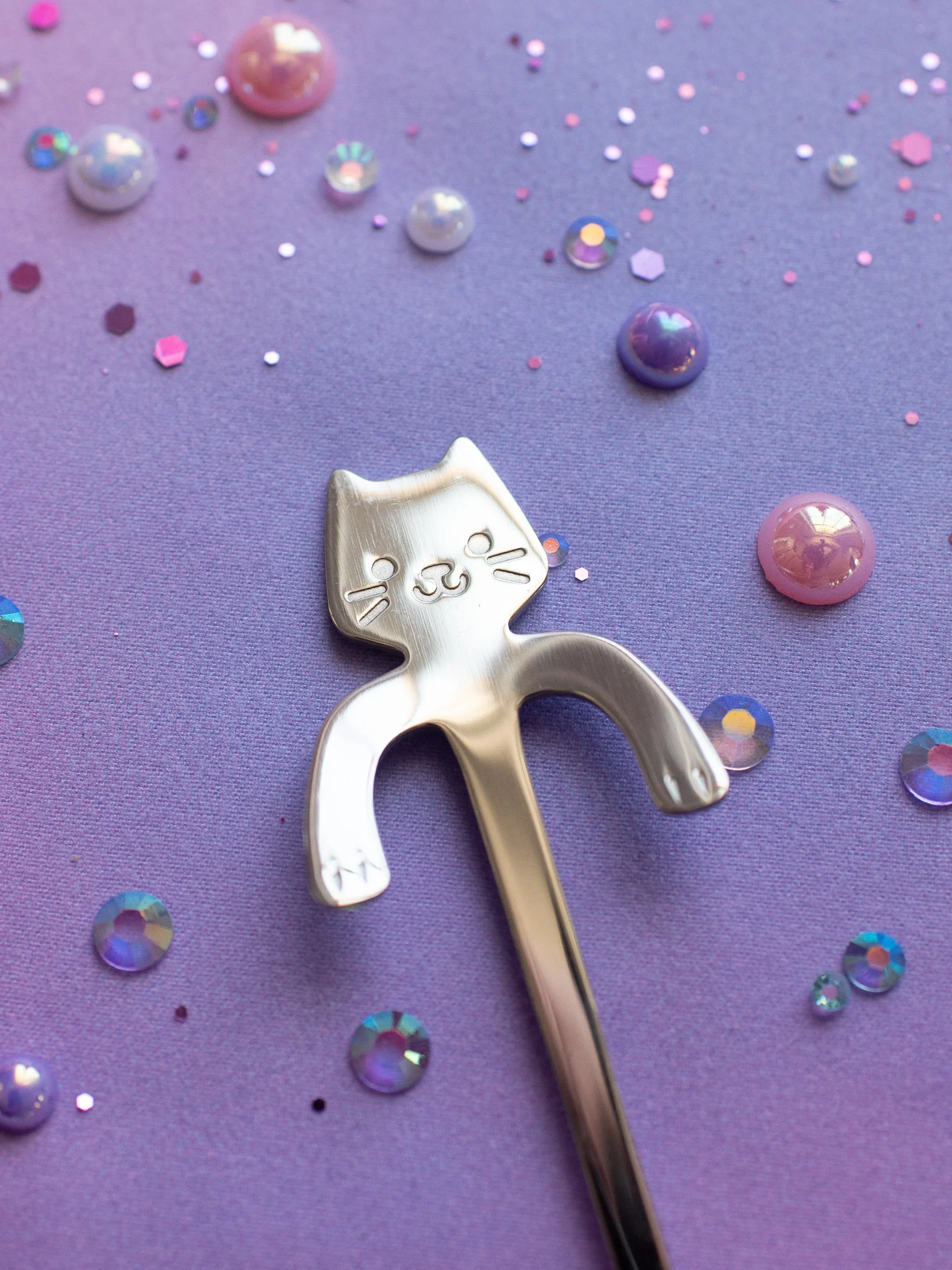 Cat Teaspoon- Silver - Image 4