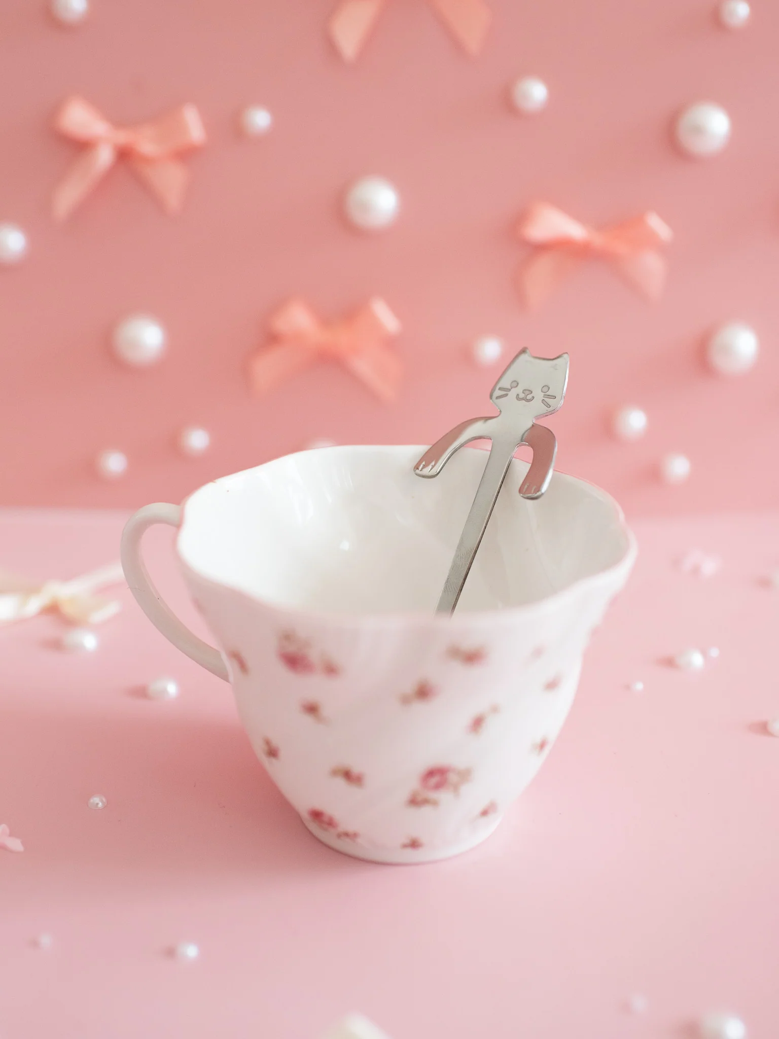 Cat Teaspoon- Silver - Image 5