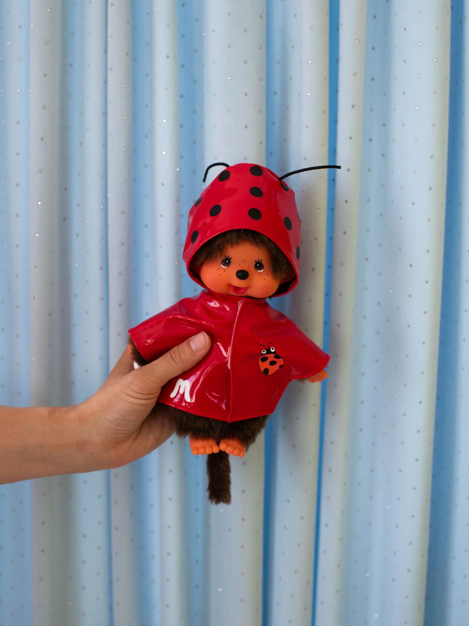 Ladybug Raincoat Monchhichi - Image 5