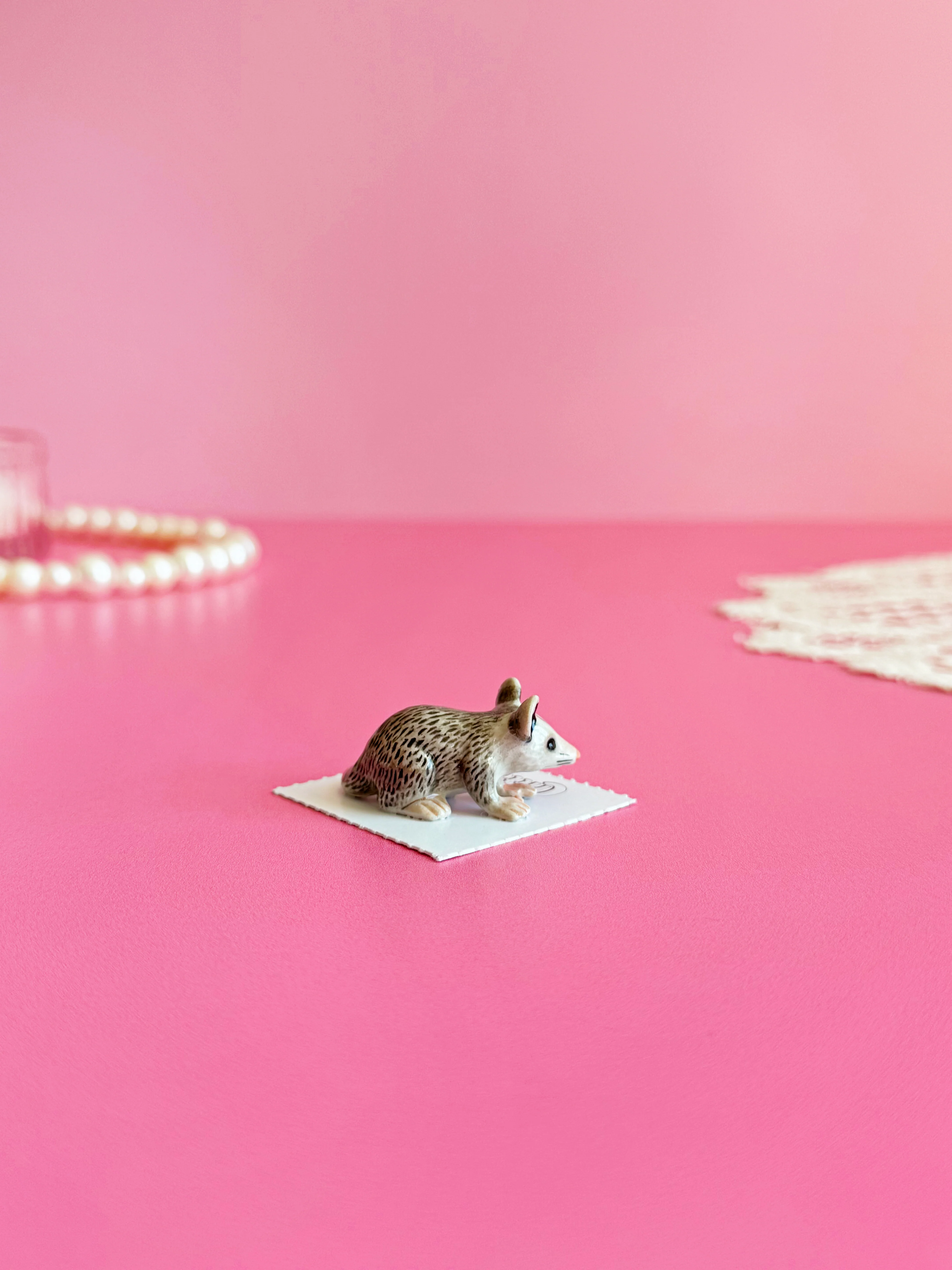 Opossum Mini Porcelain Figurine - Image 5