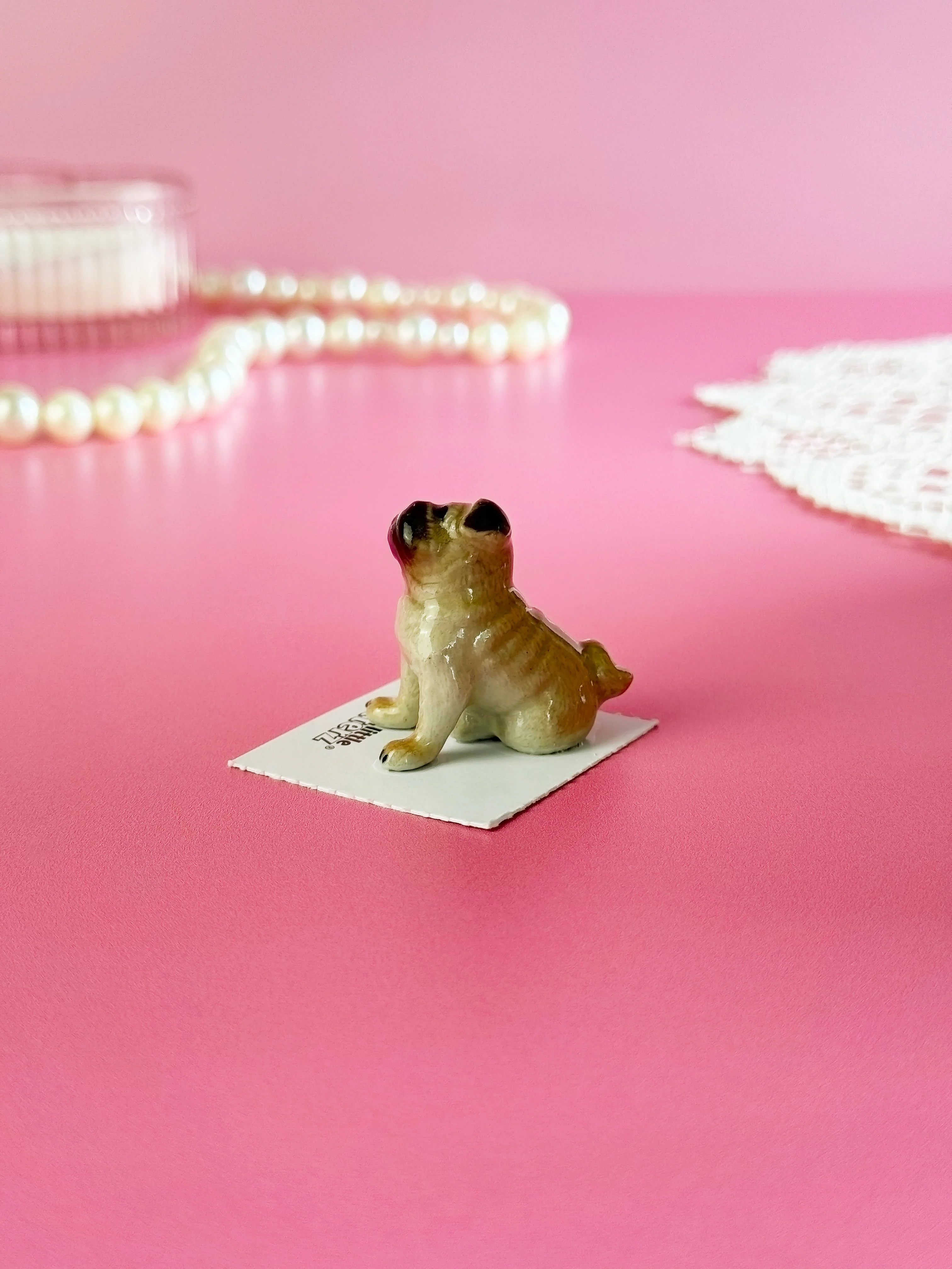 Pug Mini Porcelain Figurine - Image 4
