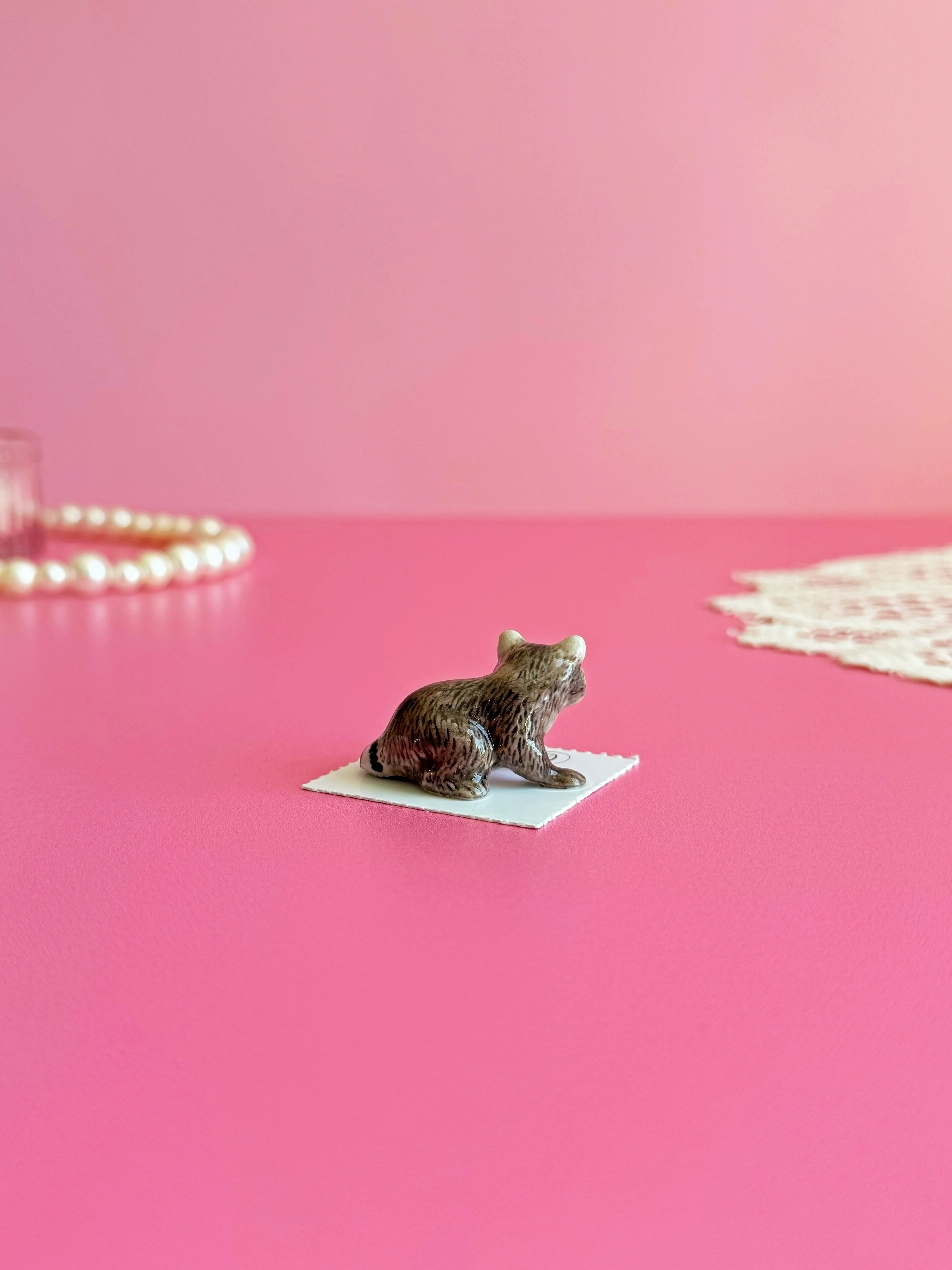 Raccoon Mini Porcelain Figurine - Image 5