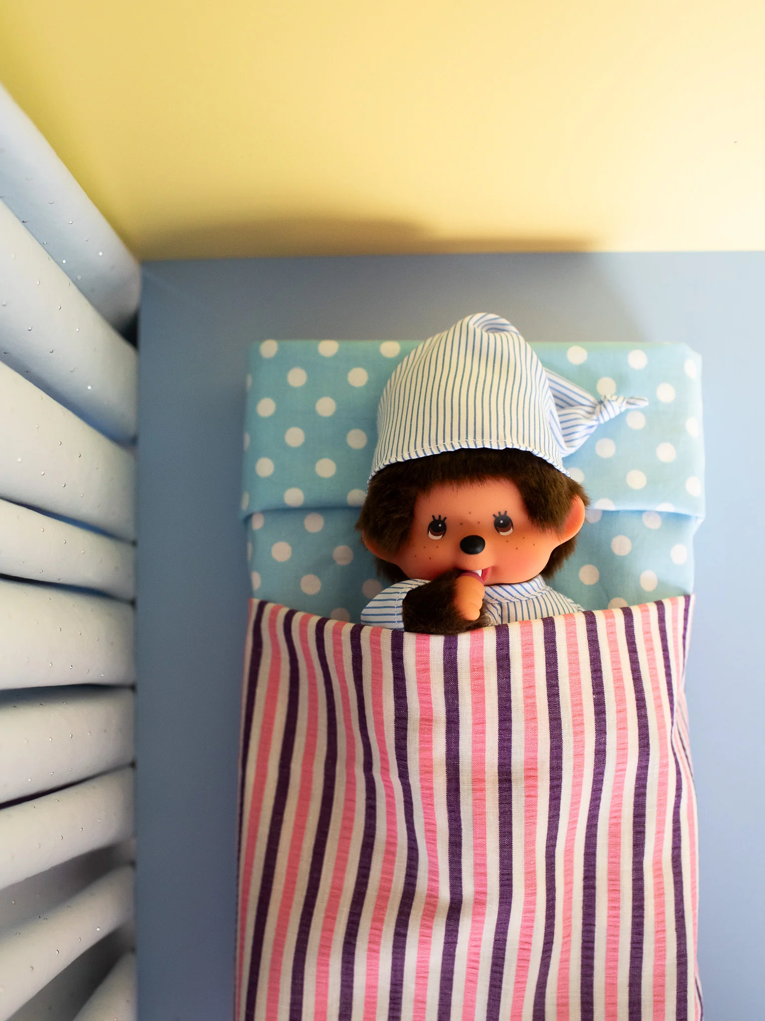 Striped Pajama Monchhichi - Image 5